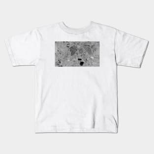 Gray Marble Texture Kids T-Shirt